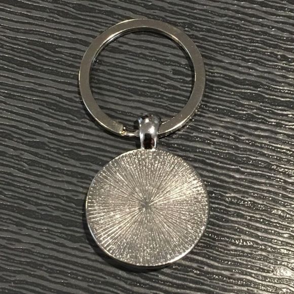 K Tie Dye Love Peace Cabochon Keychain - Picture 3 of 6